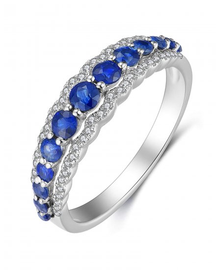 SAPPHIRE DIAMOND BAND (TR2545)